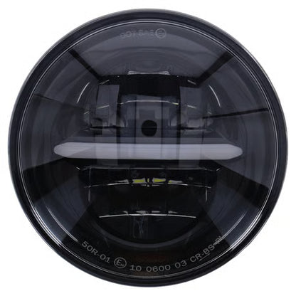 5.75" Splitter LED Forlygte med Skiftbar Halo-ring (Sort)