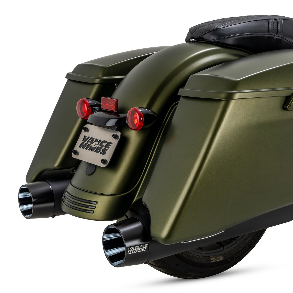 Vance & Hines Blackbird 450 slip-on lyddæmpere, sort