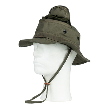 Army Surplus bushhat med myggenet, grøn