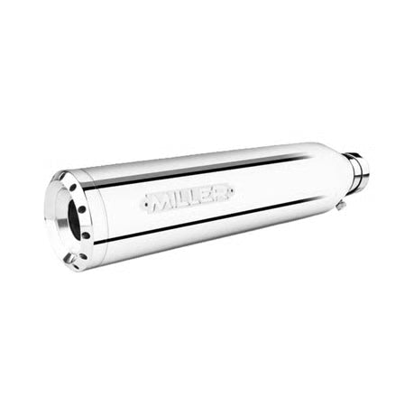 Miller, Omaha Euro 5 Slip-On mufflers. Highly polished Item No: 997842