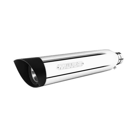 Miller, Omaha Euro 5 Slip-On mufflers. Highly polished Item No: 997944