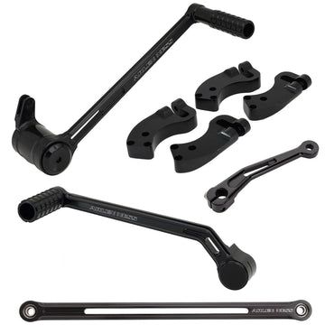 Arlen Ness forlænget fodkontrolsæt +3", sort