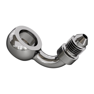 Goodridge banjofitting 90° – 12 mm, poleret rustfrit stål