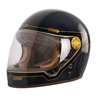 By City Roadster III hjelm – carbon, gylden/blå