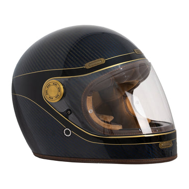 By City Roadster III hjelm – carbon, gylden/blå