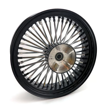 MCS Radial 48 Fat Spoke Baghjul – 5.50 x 18" (Sort/Krom)