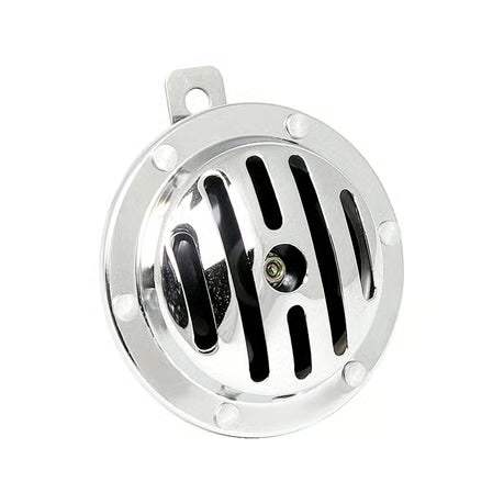 Horn Slotted custom round horn. 100 mm. Chrome Item No:  905389