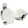 Horn 12-volt mini turbine horn set. Chrome Item No:  900987