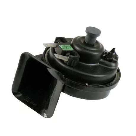 Horn OEM style horn, 'Early Square Style'. Black Item No:  950146