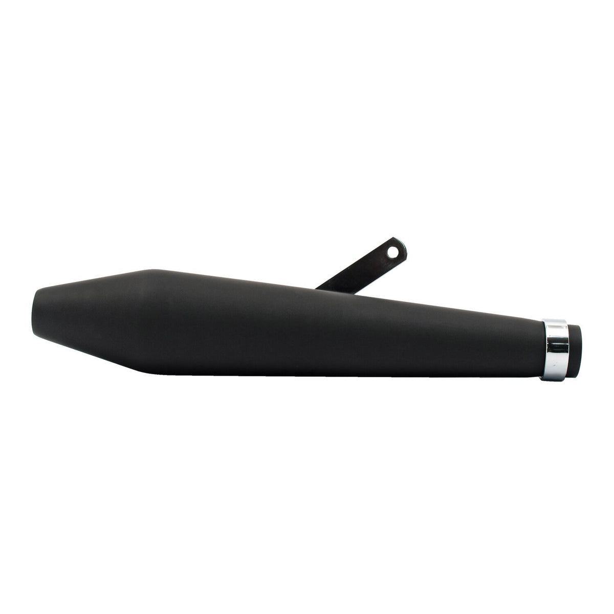 Megaton Universal Udstødning 19,5" Sort til Cafe Racer & Bobber