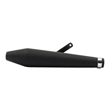 Megaton Universal Udstødning 19,5" Sort til Cafe Racer & Bobber
