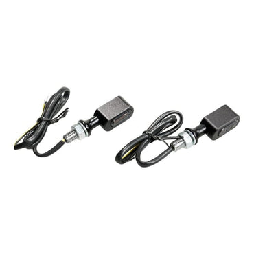 Fastline Mini LED 3-i-1 Baglygte og Blinklys – Sort med Røgfarvet Glas