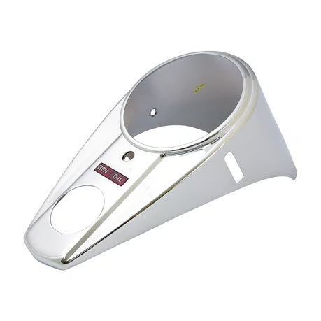 47-61 style 2-light dash cover. Chrome Item No:  517195