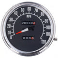 FL speedometer, '74-84 face', black. 1:1 mph Item No:  500206