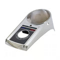 Die-cast aluminum dash cover, 68-90 style. Chrome Item No:  504935