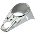 62-67 style 3-light dash cover. Chrome Item No:  506425