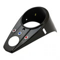 62-67 style 3-light dash cover. Gloss black Item No:  504957