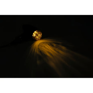 Micro Bullet LED-blinklys, sort.