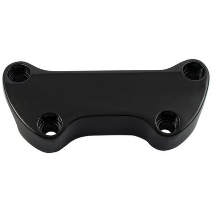 Øverste Styr-Klemskinne i OEM-stil (Sort / Plain) – Minimalistisk Top Clamp uden Skørt til Harley-Davidson Sportster & Big Twin