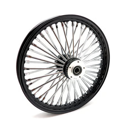 MCS Radial 48 Fat Spoke Forhjul (2.15 x 19 DF, Sort)
