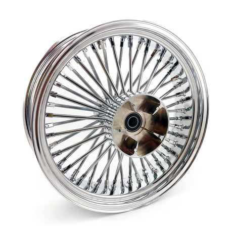 MCS radial 48 fat spoke rear wheel 5.50 x 18 chrome Item No:  597905