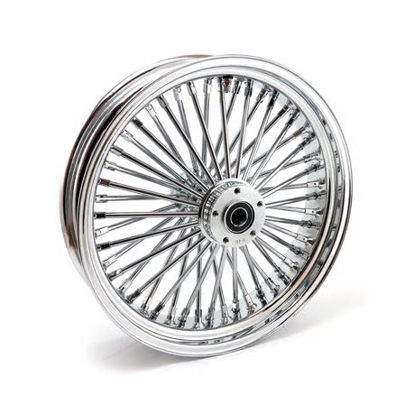 MCS radial 48 fat spoke rear wheel 4.25 x 18 chrome Item No:  597902