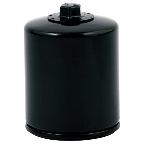 K&N, spin-on oil filter, with top nut. Black Item No: 970806