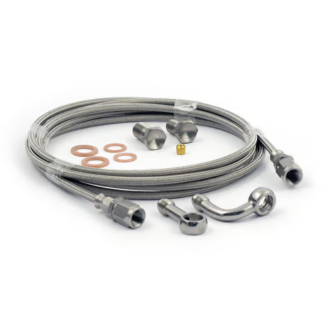 Goodridge Hide-a-Line brake line kit, stock/raised handlebar