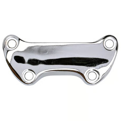 Øverste Styr-Klemskinne i OEM-stil (Krom / Plain) – Stilrent Forkromet Top Clamp uden Skørt til Harley-Davidson Sportster & Big Twin