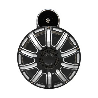 Arlen Ness 10-Gauge Billet Horn Kit – Contrast Cut / Sort