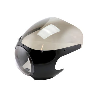 Cafe Racer Kåbe til 5-3/4" Forlygter – Blank Sort