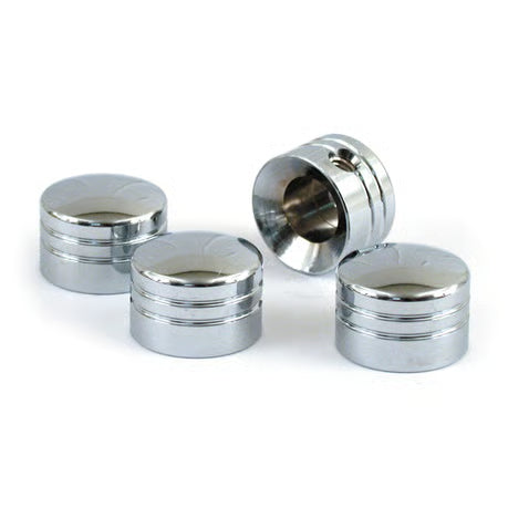 Head bolt cover kit. Grooved, chrome 951288