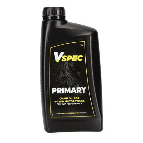 Vspec, primary chain case oil. 1 liter bottle. item No: 904507