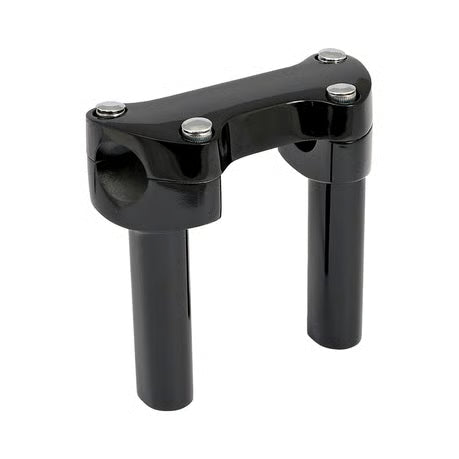 Komplet 4.5" Sort Riser-Sæt med Topklemme – Til Harley-Davidson med 1" Styr