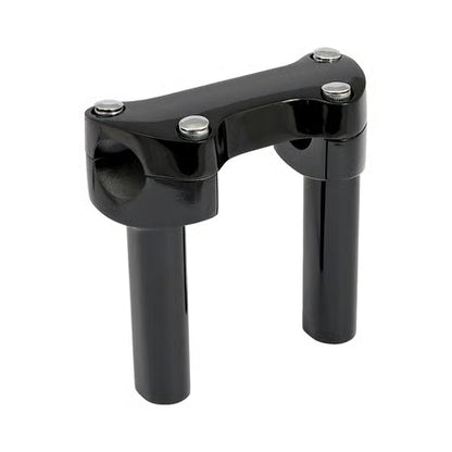 Komplet 4.5" Sort Riser-Sæt med Topklemme – Til Harley-Davidson med 1" Styr