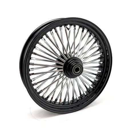 MCS radial 48 fat spoke front wheel 3.50 x 18 SF black Item No: 597901