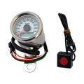Stoker, electronic speedometer. 48mm. White face Item No:  901162