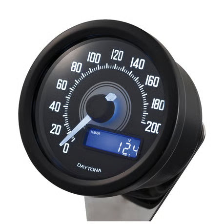 Daytona, Velona 60mm electronic speedometer 200km/h, black  510152